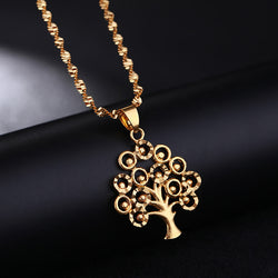 24k Gold Tree Of Life Necklace