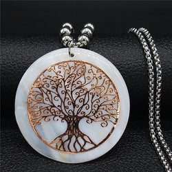 Opal Tree of Life Necklace