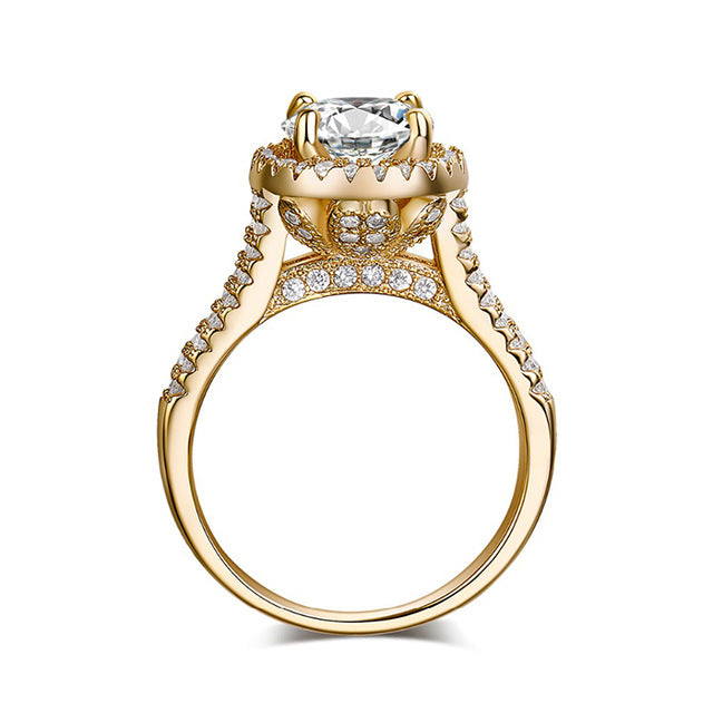 Studded Flower Ring