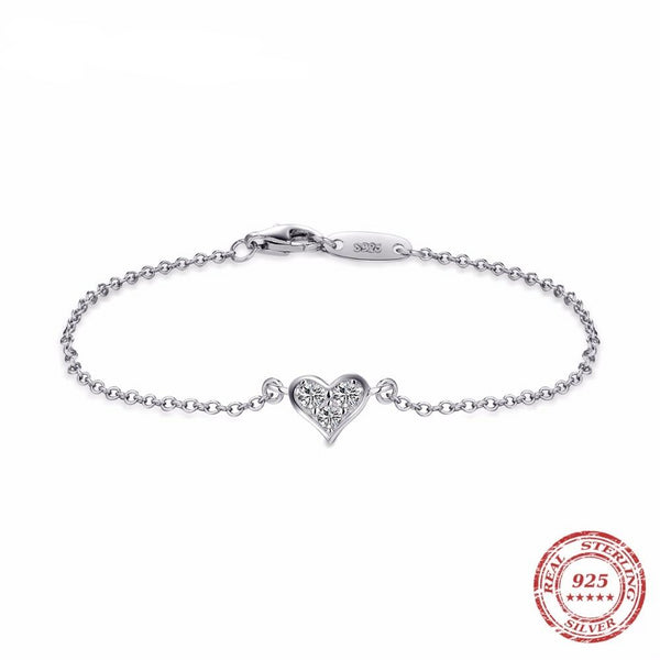 Chained Heart Bracelet