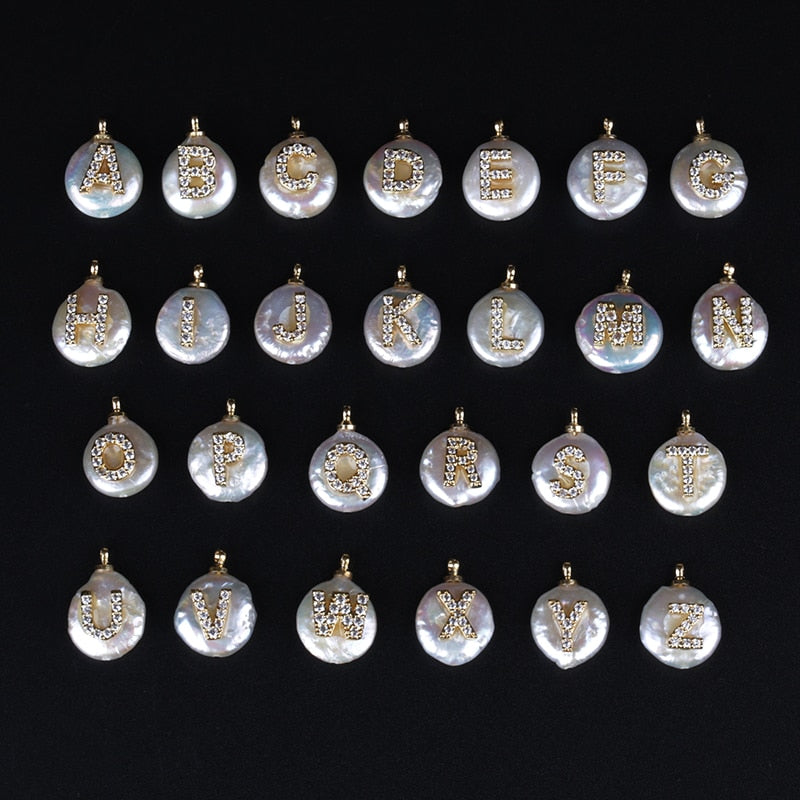 Freshwater Pearl Initial Necklace