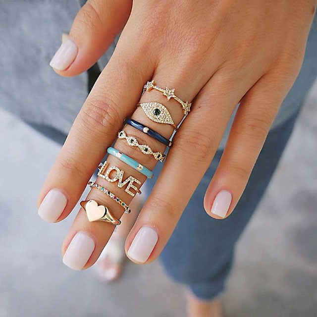 Summer Boho Ring Sets