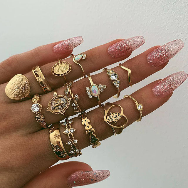 Summer Boho Ring Sets