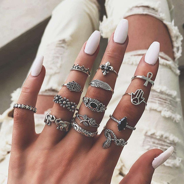 Summer Boho Ring Sets