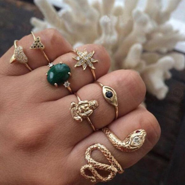Summer Boho Ring Sets