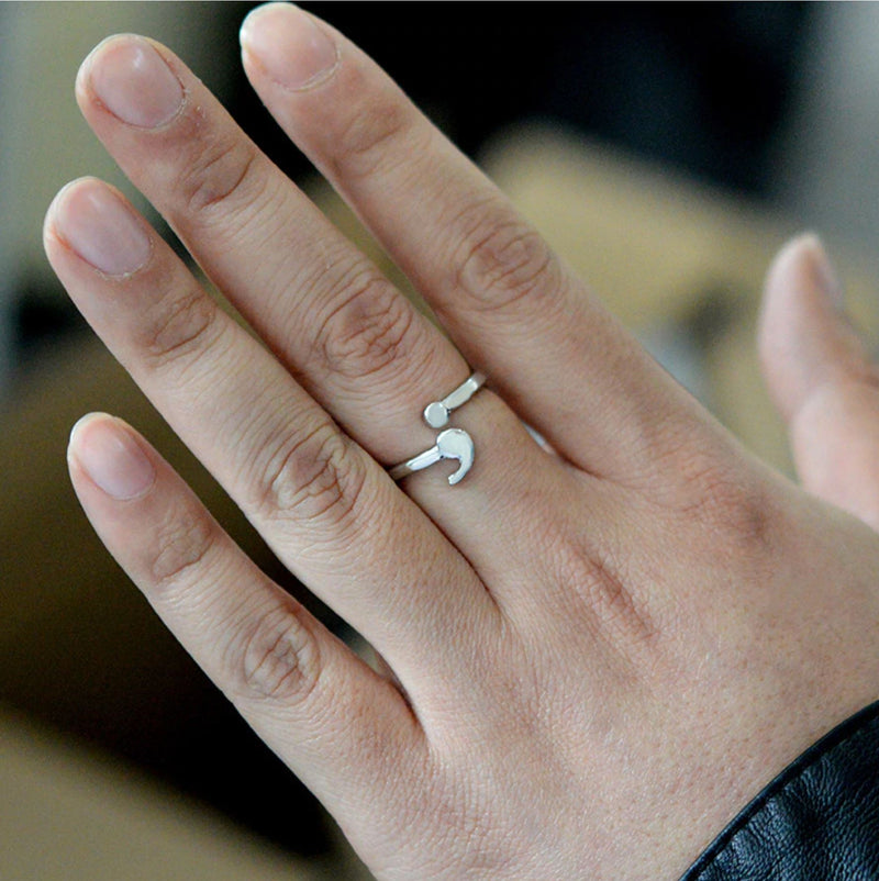 Mental Health Semicolon Ring